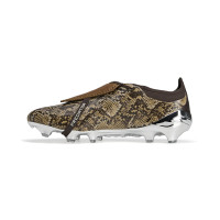 adidas Predator Elite FT Wales Bonner Gras Voetbalschoenen (FG) Donkerbruin Bruin Metallic Zilver
