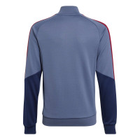 adidas Bayern München Trainingspak Full-Zip 2026-2027 Kids Donkerblauw Rood Goud