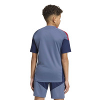 adidas Bayern Munich Training Shirt 2026-2027 Kids Dark Blue Red Gold