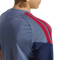 adidas Bayern Munich Training Shirt 2026-2027 Kids Dark Blue Red Gold