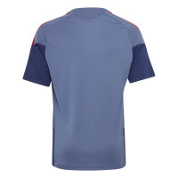 adidas Bayern Munich Training Shirt 2026-2027 Kids Dark Blue Red Gold
