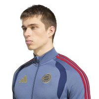 adidas Bayern Munich Full-Zip Tracksuit 2026-2027 Dark Blue Red Gold