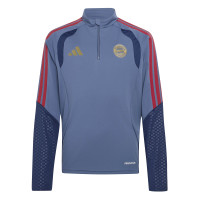 adidas Bayern Munich Training sweater 1/4-Zip 2026-2027 Kids Dark Blue Red Gold