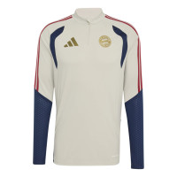 adidas Bayern München Trainingspak 1/4-Zip 2026-2027 Beige Donkerblauw Rood Goud
