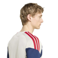 adidas Bayern Munich Training Shirt 2026-2027 Beige Dark Blue Red Gold