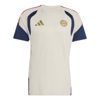 adidas Bayern Munich Training Shirt 2026-2027 Beige Dark Blue Red Gold