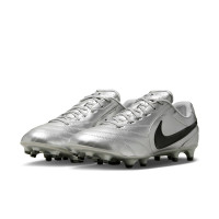 Nike Tiempo Ligera Pro Gras (FG) Metallic Silver Black Football Boots
