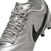 Nike Tiempo Ligera Pro Gras (FG) Metallic Silver Black Football Boots