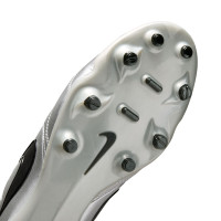 Nike Tiempo Ligera Pro Gras (FG) Metallic Silver Black Football Boots