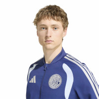 adidas Ajax Presentation Training Jacket 2026-2027 Dark Blue Light Blue