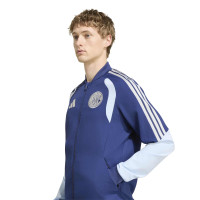adidas Ajax Presentation Tracksuit 2026-2027 Dark Blue Light Blue