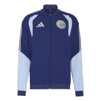 adidas Ajax Presentation Training Jacket 2026-2027 Dark Blue Light Blue