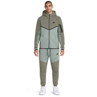 Nike Tech Fleece Sportswear Trainingspak Grijsgroen Lichtgrijs Zwart