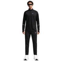 Nike Miler UV Tracksuit 1/4-Zip Black Silver