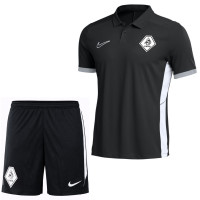 Nike KNVB Scheidsrechters Polo Trainingsset 2026-2028 Zwart Wit