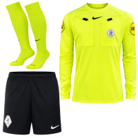 Nike KNVB Referee Kit 2026-2028 Long Sleeves Neon Yellow Black