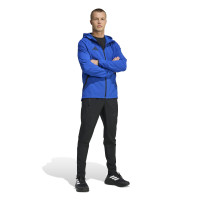 adidas Tiro Travel Windbreaker Blue Black