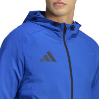 adidas Tiro Travel Windbreaker Blue Black