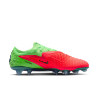 Nike Phantom 6 Low Haaland Elite Gras Voetbalschoenen (FG) Felgroen Rood Zwart