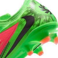 Nike Phantom 6 Low Haaland Pro Gras Voetbalschoenen (FG) Felgroen Rood Zwart