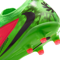 Nike Phantom 6 Low Haaland Pro Kunstgras Voetbalschoenen (AG) Felgroen Rood Zwart