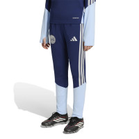 adidas Ajax Tracksuit 1/4-Zip 2026-2027 Kids Dark Blue Light Blue