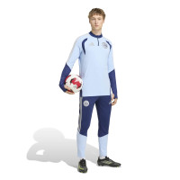 adidas Ajax Training sweater 1/4-Zip 2026-2027 Light Blue Dark Blue
