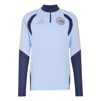 adidas Ajax Tracksuit 1/4-Zip 2026-2027 Light Blue Dark Blue