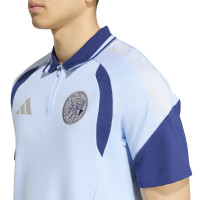adidas Ajax Polo 2026-2027 Lichtblauw Donkerblauw