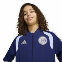 adidas Ajax Presentation Training Jacket 2026-2027 Kids Dark Blue Light Blue