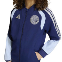 adidas Ajax Presentation Training Jacket 2026-2027 Kids Dark Blue Light Blue