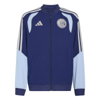 adidas Ajax Presentation Training Jacket 2026-2027 Kids Dark Blue Light Blue