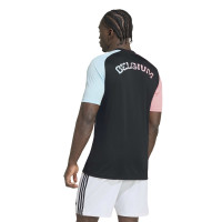 adidas België Pre-Match Trainingsshirt 2026-2028 Zwart Lichtblauw Roze