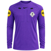 Nike KNVB Scheidsrechtersshirt 2026-2028 Lange Mouwen Paars Zwart