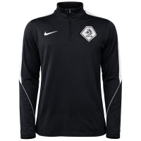 Nike KNVB Scheidsrechters Trainingstrui 1/4-Zip 2026-2028 Zwart Wit