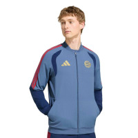 adidas Bayern Munich Présentation Veste d'Entraînement 2026-2027 Bleu Foncé Rouge Doré