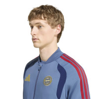 adidas Bayern Munich Presentation Tracksuit 2026-2027 Dark Blue Red Gold