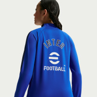 Nike Inter Milan Strike Trainingstrui 1/4-Zip 2026-2027 Kids Blauw Donkerblauw Wit