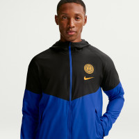 Nike Inter Milan City Side Trainingsjack 2026-2027 Zwart Donkerblauw Goudgeel