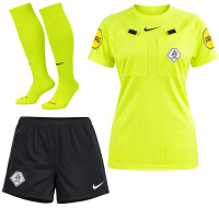 Nike KNVB Scheidsrechterstenue 2026-2028 Dames Neon Geel Zwart