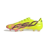 adidas F50 Hyperfast EVO Too Light Gras Football Boots (FG) Neon Yellow Black Pink