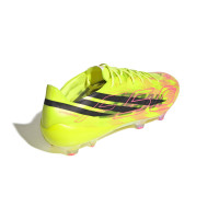 adidas F50 Hyperfast EVO Too Light Gras Football Boots (FG) Neon Yellow Black Pink