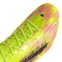 adidas F50 Hyperfast EVO Too Light Gras Football Boots (FG) Neon Yellow Black Pink