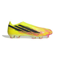 adidas F50 Hyperfast Elite Too Light Veterloze Gras Voetbalschoenen (FG) Neongeel Zwart Roze