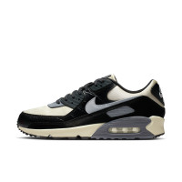 Nike Air Max 90 Sneakers Gebroken Wit Zwart Zilvergrijs