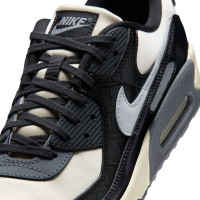Nike Air Max 90 Sneakers Gebroken Wit Zwart Zilvergrijs