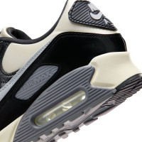 Nike Air Max 90 Sneakers Gebroken Wit Zwart Zilvergrijs