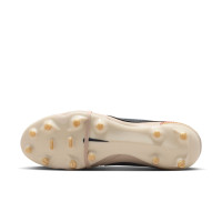 Nike Tiempo Ligera Pro Gras Voetbalschoenen (FG) Beige Zwart Goud