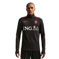 Nike Netherlands Strike Training sweater 1/4-Zip 2026-2028 Black Orange