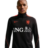 Nike Netherlands Strike Tracksuit 1/4-Zip 2026-2028 Black Orange